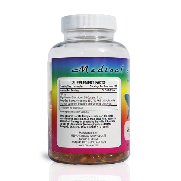 Shark Liver Oil Compound, 500 mg Soft Gel Capsules