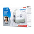 Packaging of Omron Compressor Nebulizer NE C801 with the device displayed in front of a blue and white design.