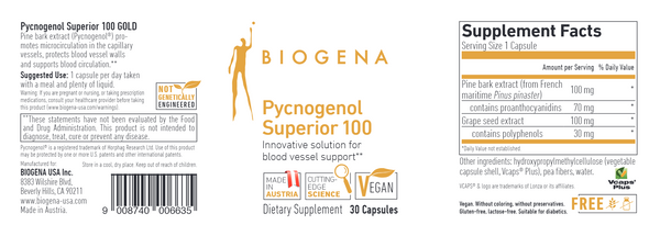 Pycnogenol Superior 100 GOLD 30 vegcaps