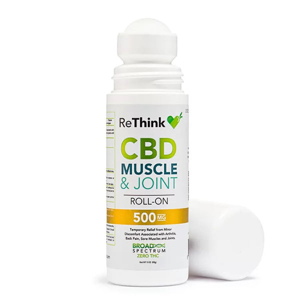ReThink Hemp CBD Muscle & Joint Roll On – 500MG