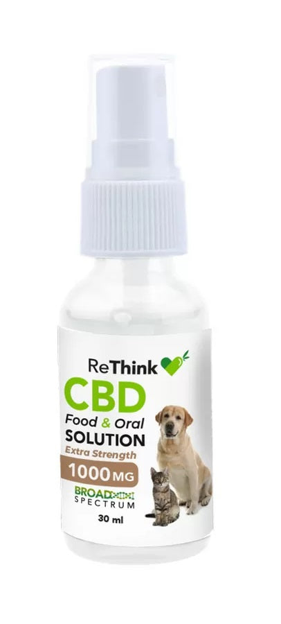 1000 MG Bacon Flavored CBD Food & Oral Solution for Pets