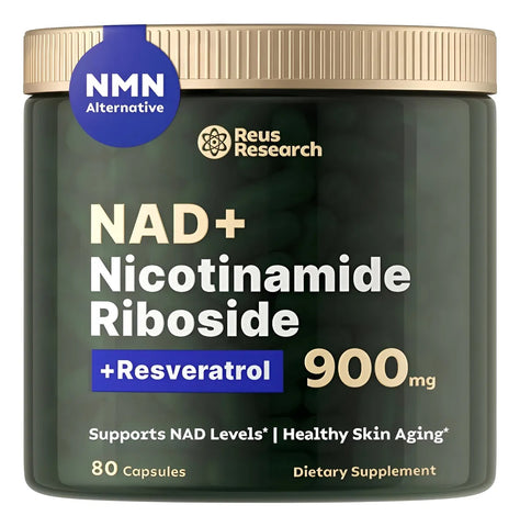 Nad+ Reus Research Nicotinamide + Resveratrol 80 Caps 900 Mg