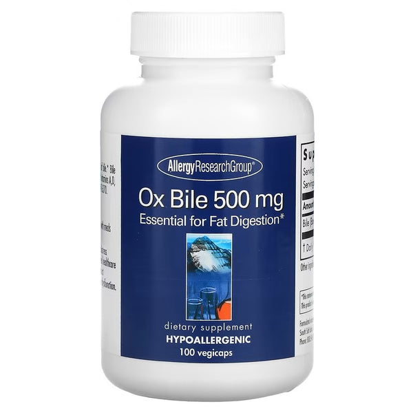 Ox Bile 500mg 100 Vegicaps