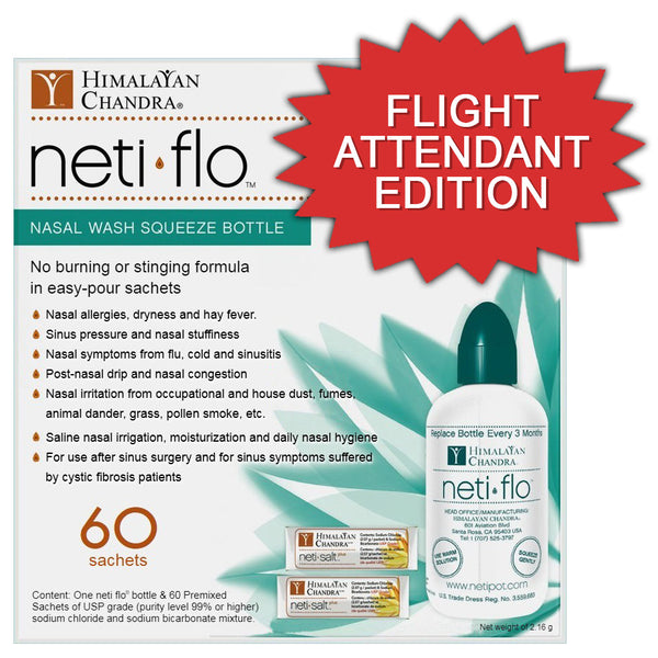 Neti Flo. Nasal Rinse - Flight Attendant Edition