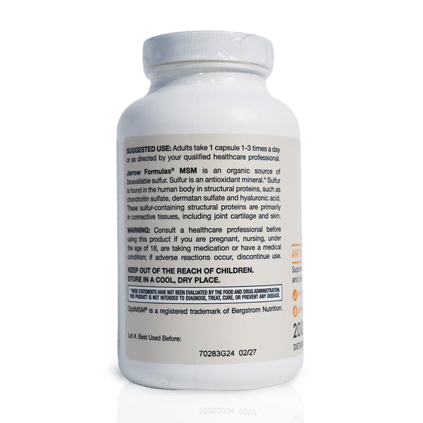 MSM, 1000 mg, 200 Capsules