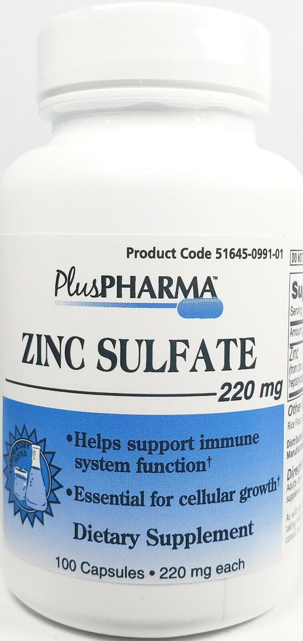 PlusPharma Zinc Sulfate 220mg Capsules